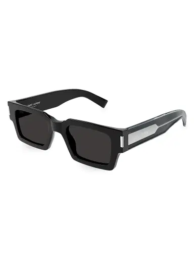 Saint Laurent Women's Naked Wirecore 50MM Rectangular Sunglasses | Thumbnail 1 Saint Laurent Women's Naked Wirecore 50MM Rectangular Sunglasses | Thumbnail 1