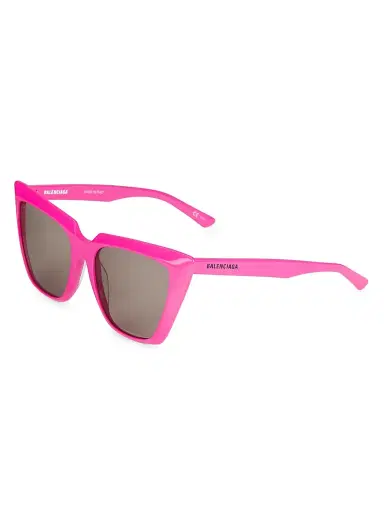 Balenciaga Women's 55MM Squared Cat-Eye Sunglasses - Shiny Fuchsia | Thumbnail 2 Balenciaga Women's 55MM Squared Cat-Eye Sunglasses - Shiny Fuchsia | Thumbnail 2
