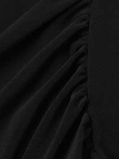 Norma Kamali Women's Asymmetric Draped Gathered Dress | Thumbnail 6