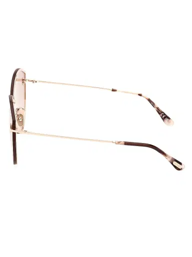 Tom Ford Women's Evangeline 63MM Cat-Eye Sunglasses - Rose Gold Havana Peach Mirror | Thumbnail 4