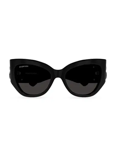 Balenciaga Women's Bossy 58MM Rectangular Sunglasses - Black Dark Grey | Thumbnail 2 Balenciaga Women's Bossy 58MM Rectangular Sunglasses - Black Dark Grey | Thumbnail 2