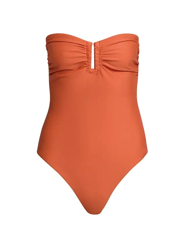Kobi Halperin Women's Becca Strapless One-Piece Swimsuit - Brandy
