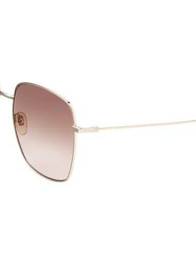 Gucci Women's Pure Metal 59MM Square Sunglasses - Shiny Gold | Thumbnail 3 Gucci Women's Pure Metal 59MM Square Sunglasses - Shiny Gold | Thumbnail 3
