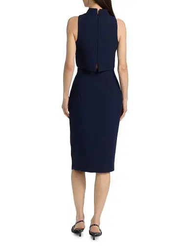 Black Halo Women's Two-Piece Juma Cropped Top and Skirt - Pacific Blue | Thumbnail 5