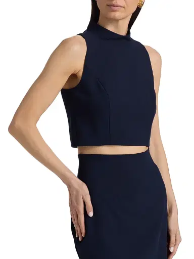 Black Halo Women's Two-Piece Juma Cropped Top and Skirt - Pacific Blue | Thumbnail 6