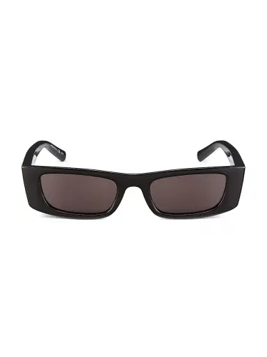 Saint Laurent Women's Ultra Cat-Eye Rectangular 52MM Injection Sunglasses - Black | Thumbnail 2