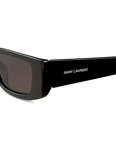 Saint Laurent Women's Ultra Cat-Eye Rectangular 52MM Injection Sunglasses - Black | Thumbnail 3