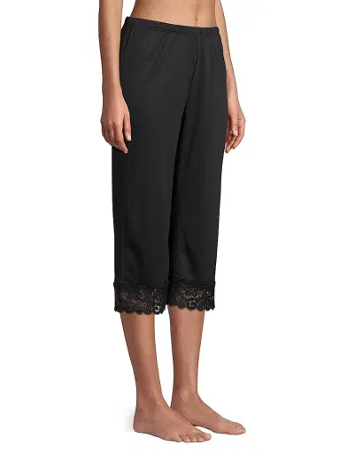 Hanro Women's Two-Piece Moments Pajama Set - Black - Size XL | Thumbnail 4 Hanro Women's Two-Piece Moments Pajama Set - Black - Size XL | Thumbnail 4