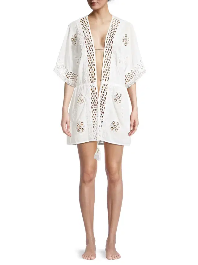 Women's Delphine Coverup - White