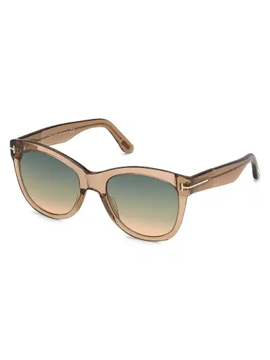 Tom Ford Women's Wallace 54MM Cat-Eye Sunglasses - Champagne Green | Thumbnail 2 Tom Ford Women's Wallace 54MM Cat-Eye Sunglasses - Champagne Green | Thumbnail 2