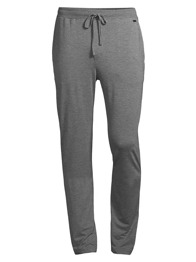 Hanro Men's Casuals Lounge Pants - Stone Melange