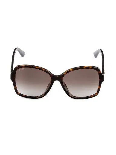 Gucci Women's 57MM Rectangular Sunglasses - Avana | Thumbnail 2 Gucci Women's 57MM Rectangular Sunglasses - Avana | Thumbnail 2