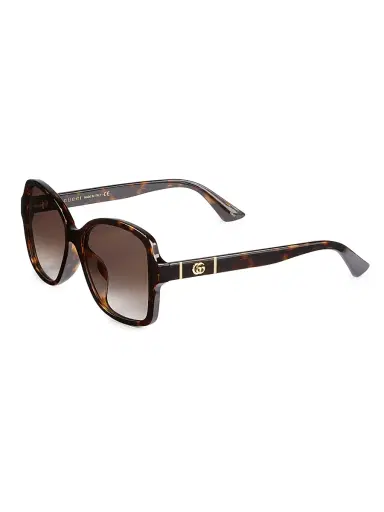 Gucci Women's 57MM Rectangular Sunglasses - Avana | Thumbnail 1 Gucci Women's 57MM Rectangular Sunglasses - Avana | Thumbnail 1