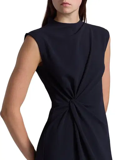Tanya Taylor Women's Robinella Scuba Crepe Midi-Dress - Maritime Blue | Thumbnail 6 Tanya Taylor Women's Robinella Scuba Crepe Midi-Dress - Maritime Blue | Thumbnail 6