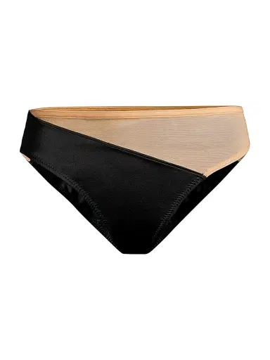 Norma Kamali Women's Snake Mesh Bikini Bottom - Black Nude | Thumbnail 1 Norma Kamali Women's Snake Mesh Bikini Bottom - Black Nude | Thumbnail 1