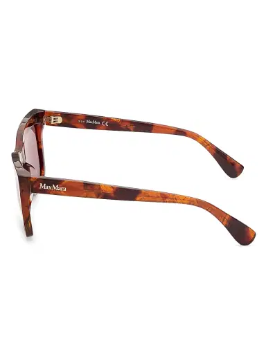 Max Mara Women's 55MM Rectangular Sunglasses - Red | Thumbnail 4