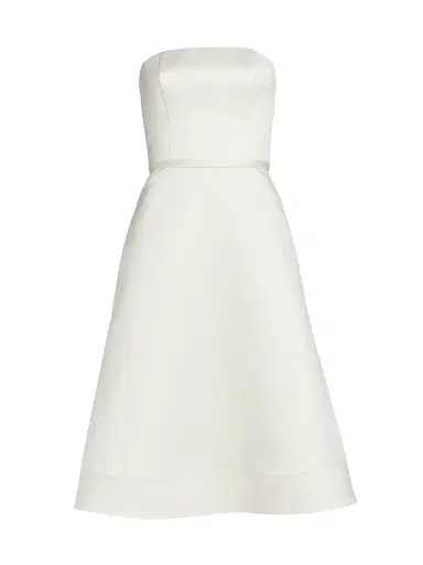 Amsale Women's Duchesse Satin Strapless Dress - Ivory - Size 14 | Thumbnail 1 Amsale Women's Duchesse Satin Strapless Dress - Ivory - Size 14 | Thumbnail 1