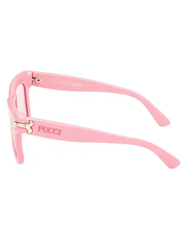 PUCCI Women's 50MM Logo-Detailed Square Sunglasses - Shiny Pink Blush | Thumbnail 3