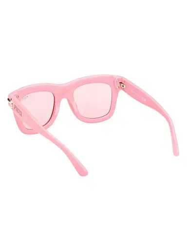PUCCI Women's 50MM Logo-Detailed Square Sunglasses - Shiny Pink Blush | Thumbnail 4