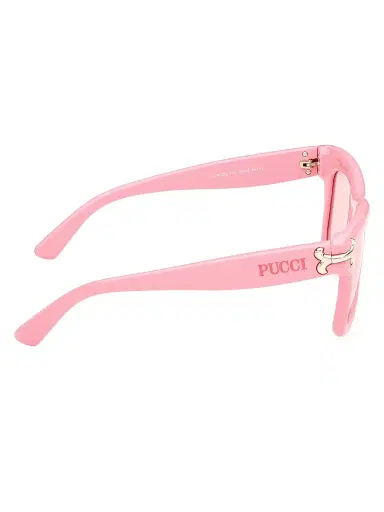 PUCCI Women's 50MM Logo-Detailed Square Sunglasses - Shiny Pink Blush | Thumbnail 7