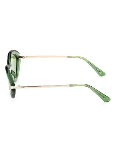 PUCCI Women's 54MM Geometric Sunglasses - Translucent Green Green | Thumbnail 3 PUCCI Women's 54MM Geometric Sunglasses - Translucent Green Green | Thumbnail 3