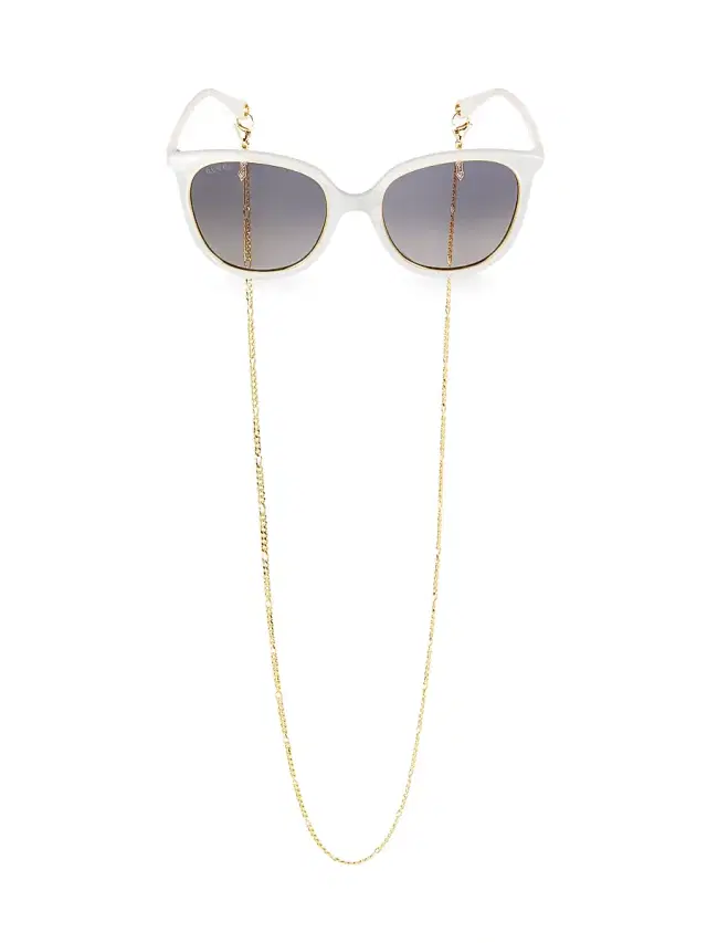 Gucci Women's Pure Acetate 56MM Square Sunglasses - White