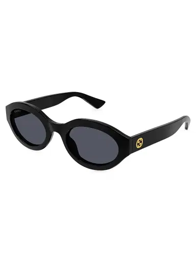 Gucci Women's Minimal GG 53MM Oval Sunglasses - Black Grey | Thumbnail 4 Gucci Women's Minimal GG 53MM Oval Sunglasses - Black Grey | Thumbnail 4