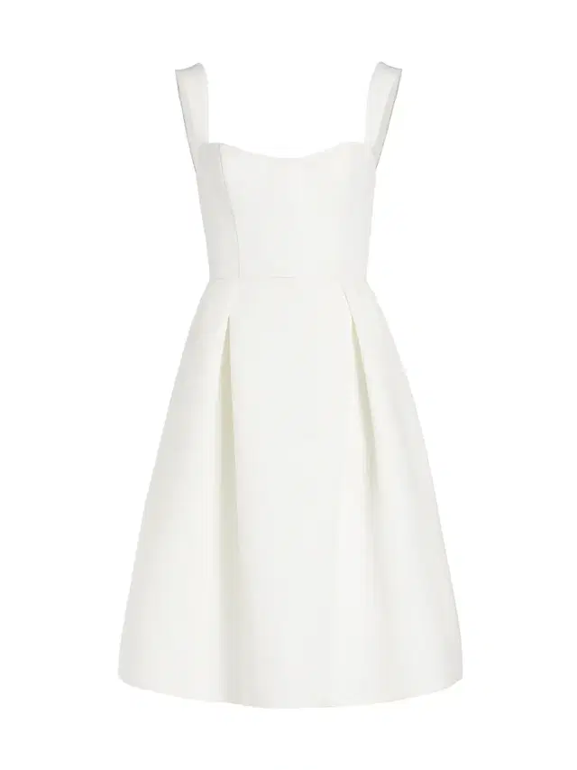 Amsale Women's Faille Knee-Length Bridal Dress - Silk White