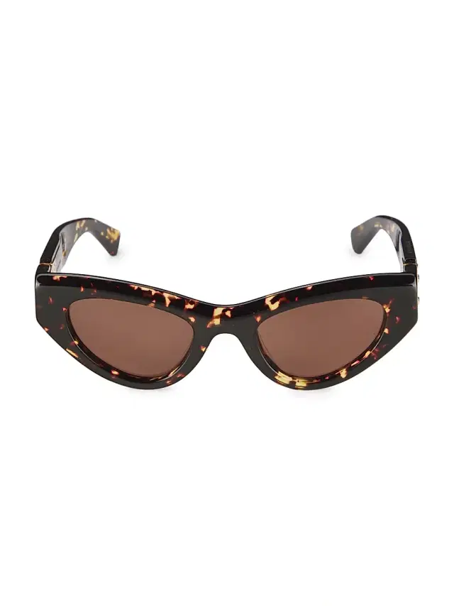 Bottega Veneta Women's Unapologetic 49MM Cat-Eye Sunglasses - Havana