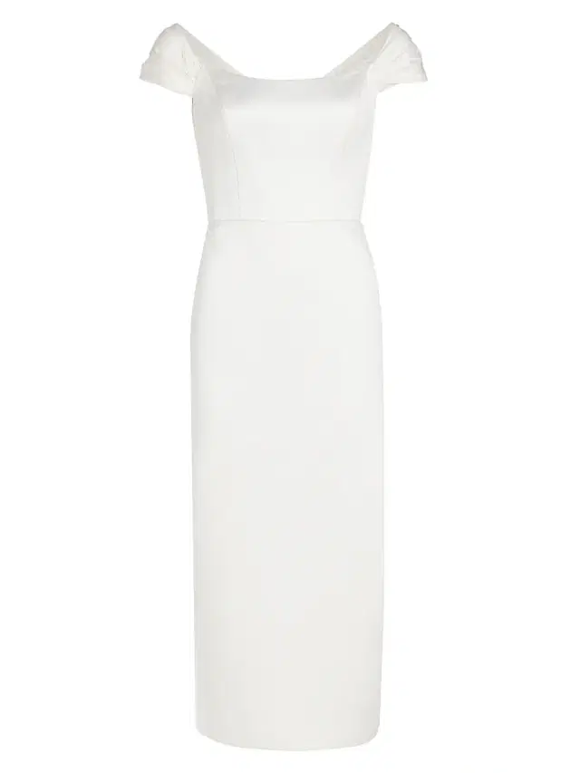 Amsale Women's Mikado Satin & Taffeta Off-The-Shoulder Bridal Dress - Silk White