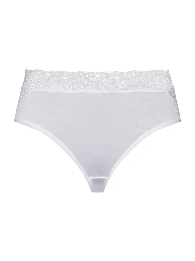 Hanro Women's Cotton Delight Lace-Trim Briefs - White