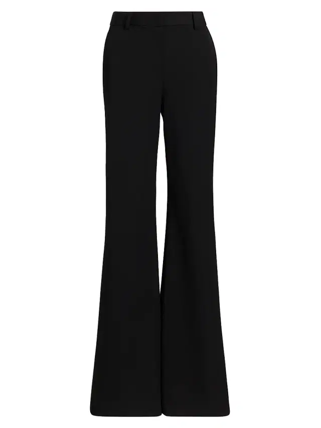L'AGENCE Women's Pilar Mid-Rise Flare Trousers - Black