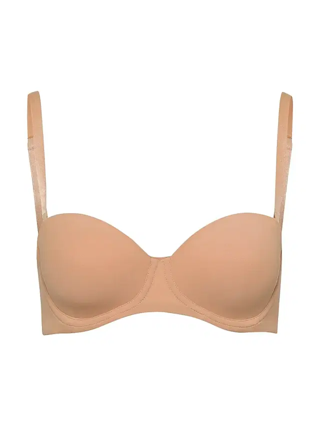 Women's Allure Strapless Convertible T-Shirt Bra - Tan