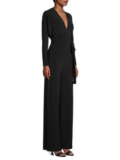 Norma Kamali Women's Dolman Wrap Jumpsuit - Black | Thumbnail 4 Norma Kamali Women's Dolman Wrap Jumpsuit - Black | Thumbnail 4