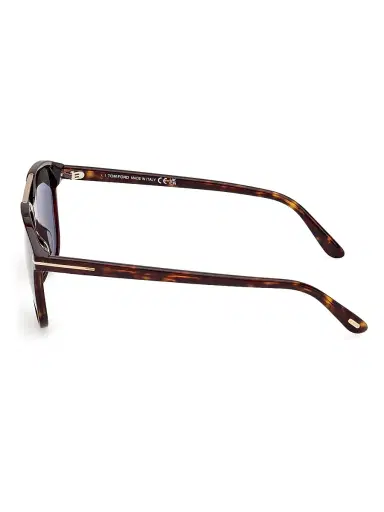 TOM FORD Men's Damian 54MM Pilot Sunglasses - Dark Havana Green | Thumbnail 5
