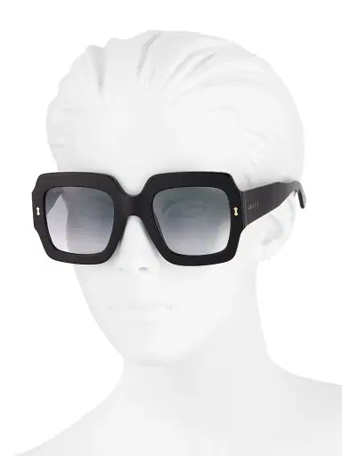 Gucci Women's Sustainability 53MM Square Sunglasses - Black | Thumbnail 4 Gucci Women's Sustainability 53MM Square Sunglasses - Black | Thumbnail 4