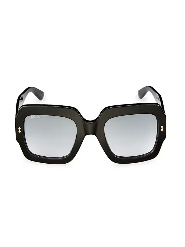 Gucci Women's Sustainability 53MM Square Sunglasses - Black