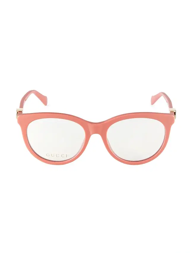 Gucci Women's Mini Running 53MM Cat-Eye Optical Glasses - Pink
