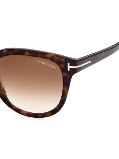 TOM FORD Women's Olivia 54MM Round Sunglasses - Shiny Classics | Thumbnail 2