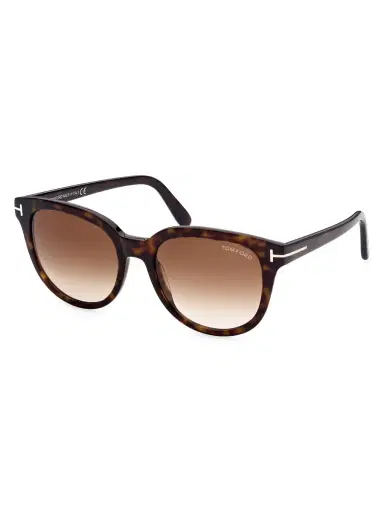 TOM FORD Women's Olivia 54MM Round Sunglasses - Shiny Classics | Thumbnail 1