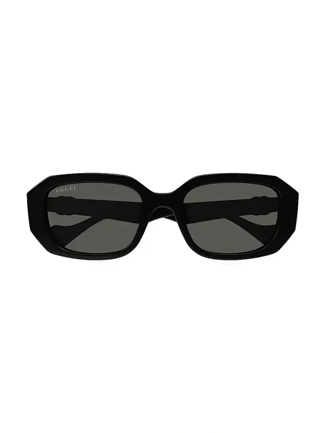 Gucci Women's GG Generation Light 54MM Rectangular Sunglasses - Black Grey