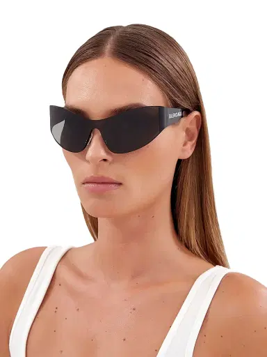 Balenciaga Women's 99MM Mono Mask Rimless Sunglasses | Thumbnail 4 Balenciaga Women's 99MM Mono Mask Rimless Sunglasses | Thumbnail 4
