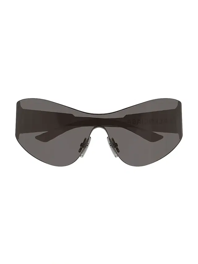 Balenciaga Women's 99MM Mono Mask Rimless Sunglasses - Grey