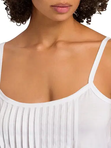Hanro Women's Two-Piece Juliet Short Pajama Set - White - Size Large | Thumbnail 5