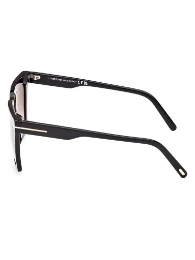 TOM FORD Women's 56MM Geometric Sunglasses - Black Gradient Smoke Pink | Thumbnail 4
