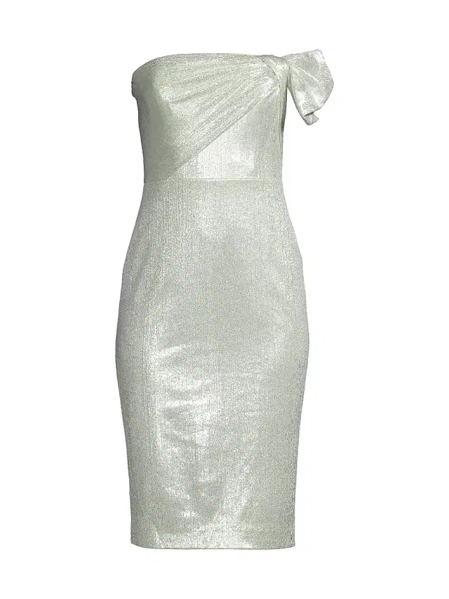 Black Halo Women's Divina Metallic Sheath Dress - Luxe Glow