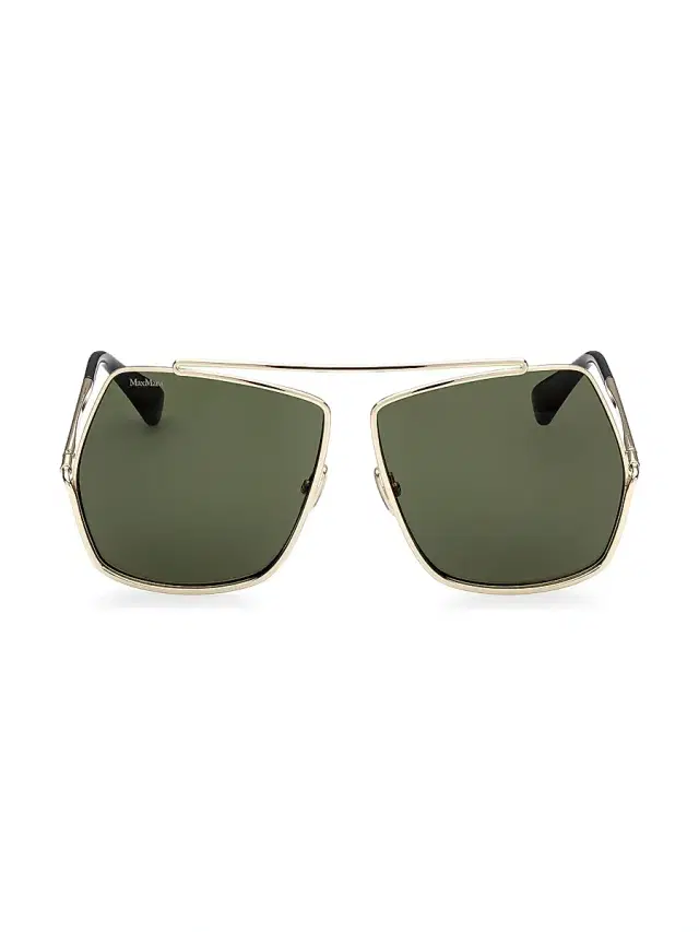 Women's 64MM Geometric Sunglasses - Gunmetal Women's 64MM Geometric Sunglasses - Gunmetal