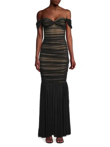 Norma Kamali Women's Walter Fishtail Gown | Thumbnail 3 Norma Kamali Women's Walter Fishtail Gown | Thumbnail 3
