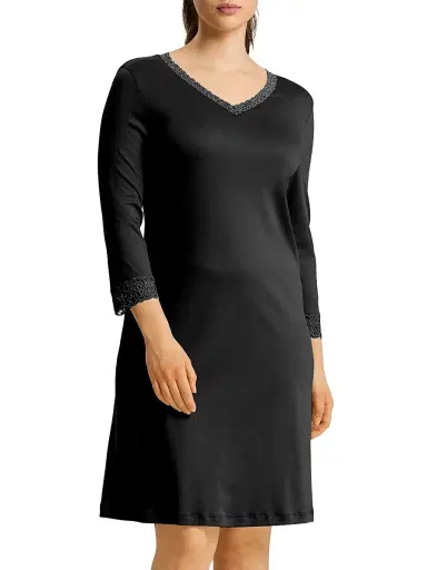 Hanro Women's Moments Cotton Lace-Trim Nightgown | Thumbnail 3