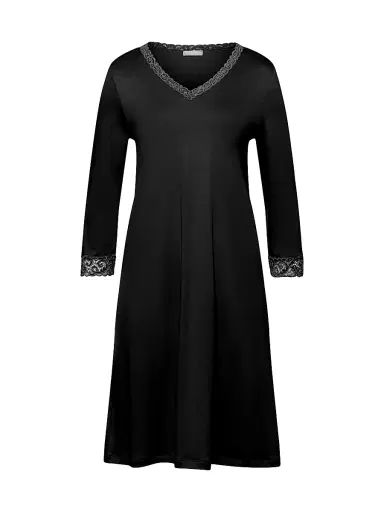 Hanro Women's Moments Cotton Lace-Trim Nightgown | Thumbnail 1